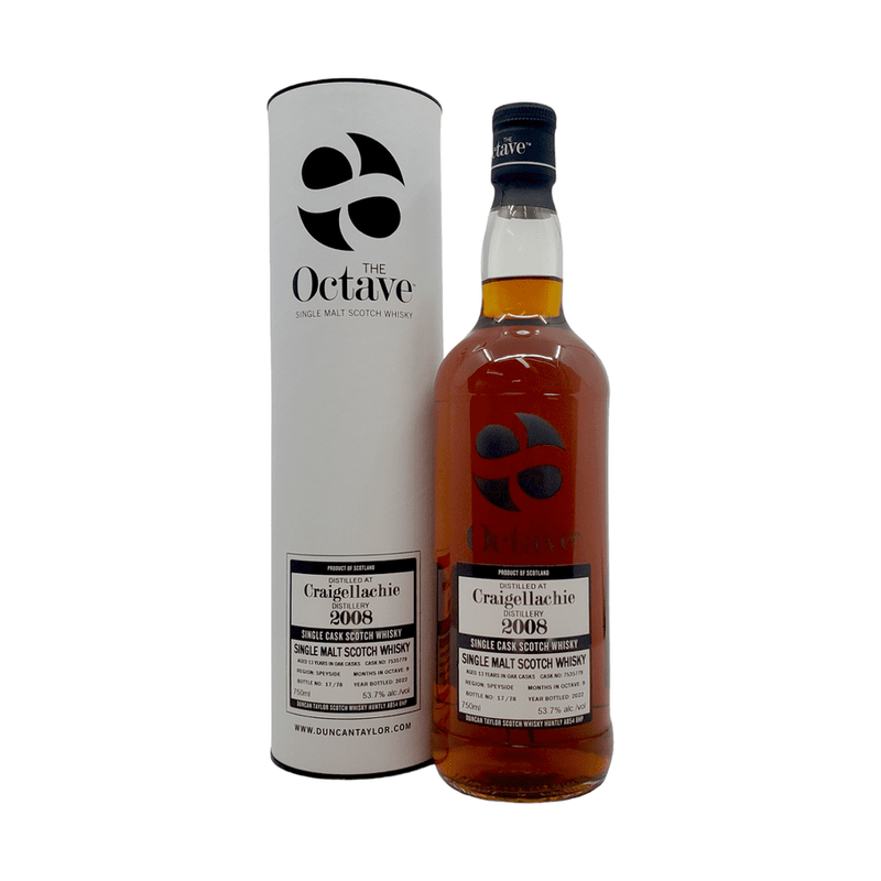 The Octave 13 Year Old Craigellachie 2008 Single Cask Single Malt Scotch Whisky - LoveScotch.com