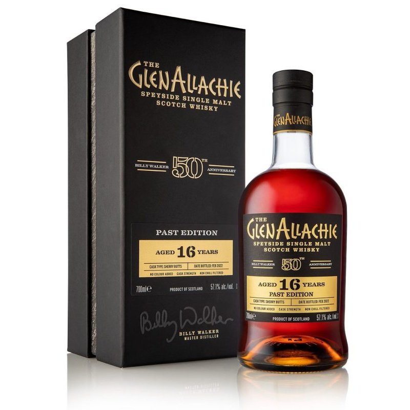 The GlenAllachie Billy Walker 50th Anniversary 'Past Edition' 16 Year Old Sherry Cask Speyside Single Malt Scotch Whisky - LoveScotch.com