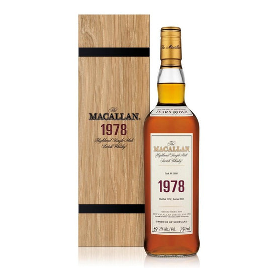The Macallan 39 Year Old 1978 Cask No. 13810 Fine & Rare Highland Single Malt Scotch Whiskey - LoveScotch.com