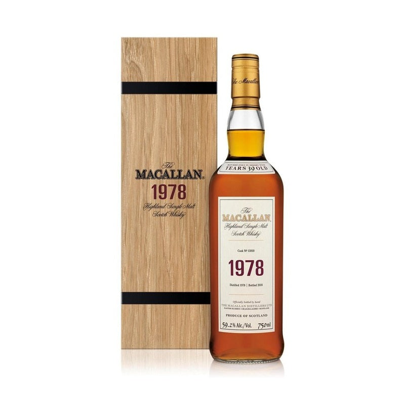 The Macallan 39 Year Old 1978 Cask No. 13810 Fine & Rare Highland Single Malt Scotch Whiskey - LoveScotch.com