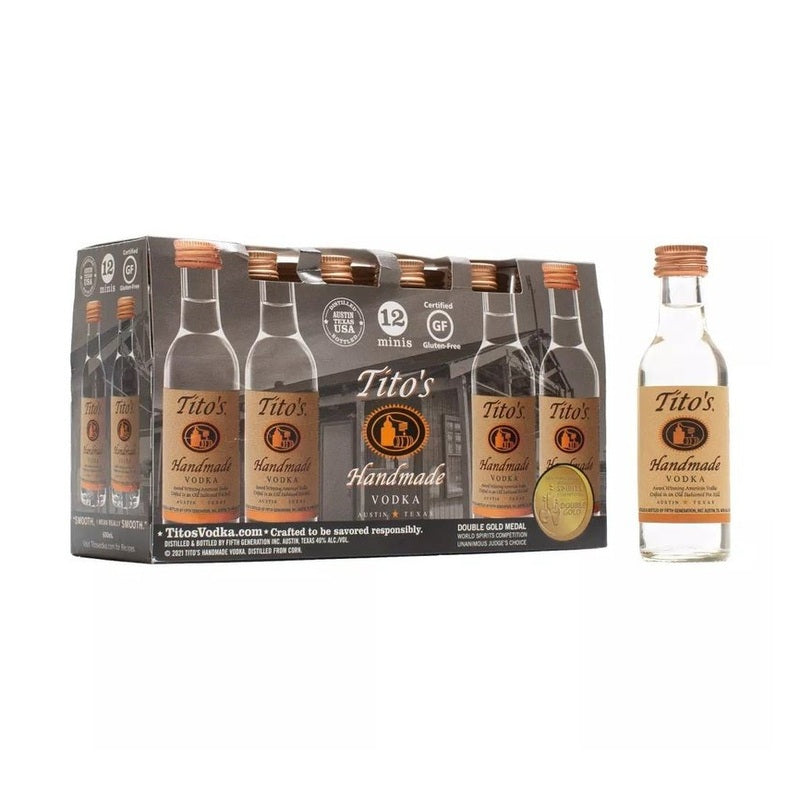 Tito's Handmade Vodka 12-Pack 50ml - LoveScotch.com