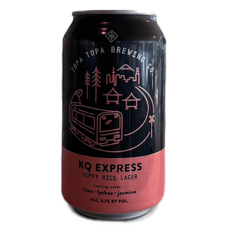 Topa Topa Brewing Co. KQ Express Hoppy Rice Lager Beer 6-Pack - LoveScotch.com