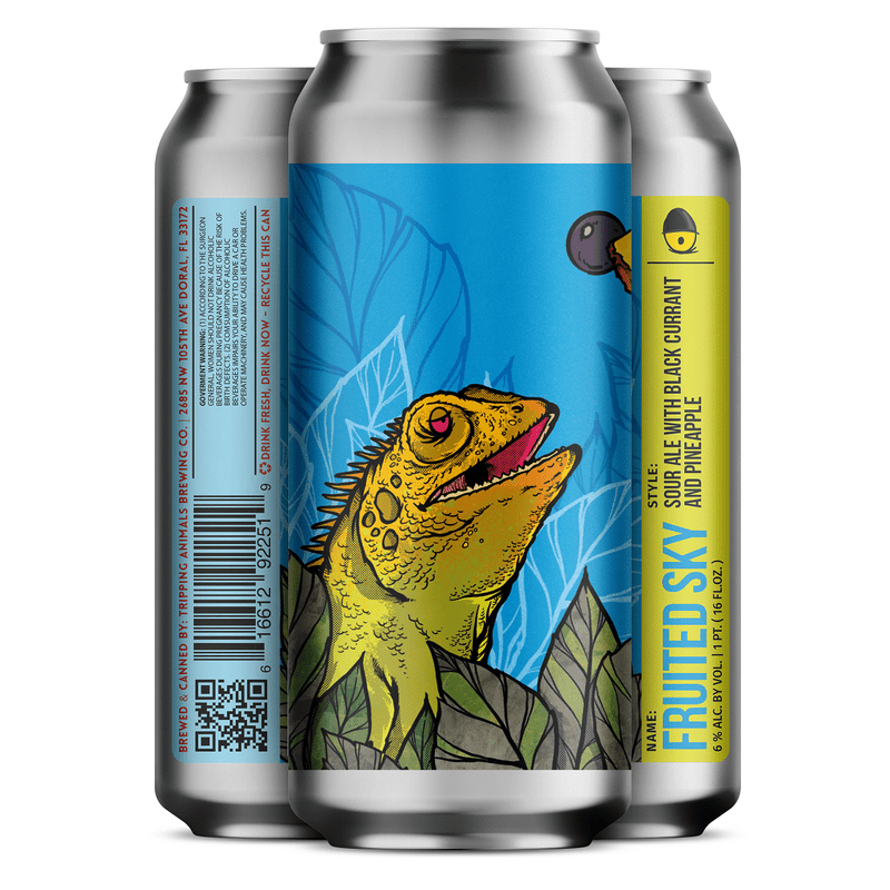 Tripping Animals Brewing Co. 'Fruited Sky' Sour Ale Beer 4-Pack - LoveScotch.com