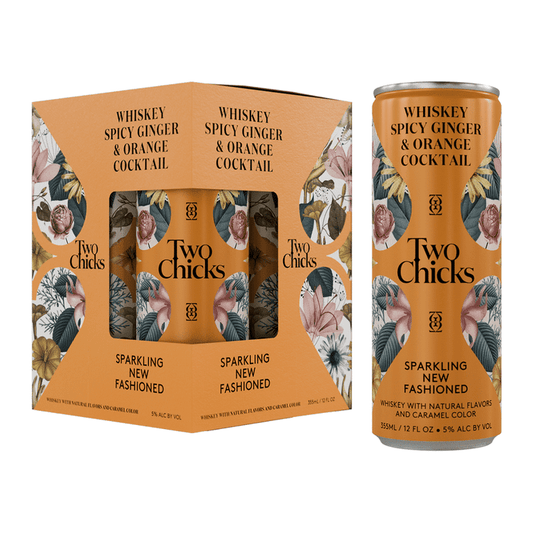Two Chicks Sparkling New Fashioned 4-Pack Cocktail - LoveScotch.com