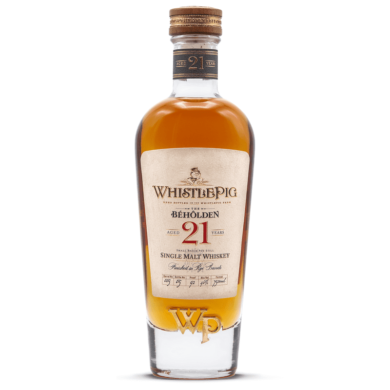 WhistlePig 21 Year Old 'The Beholden' Single Malt Whiskey - LoveScotch.com