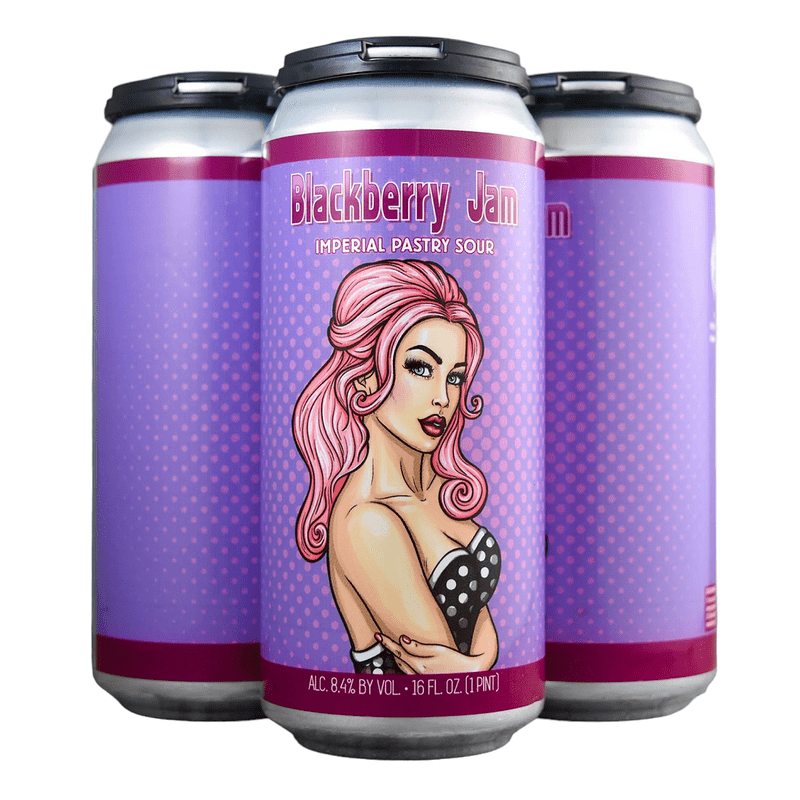 Wild Barrel Brewing 'Blackberry Jam' Imperial Pastry Sour Beer 4-Pack - LoveScotch.com