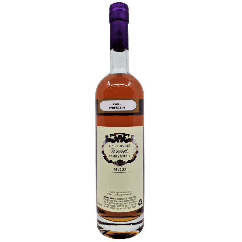 Willett Family Estate 10 Year Old Single Barrel VW&S Selection Kentucky Straight Bourbon Whiskey - LoveScotch.com