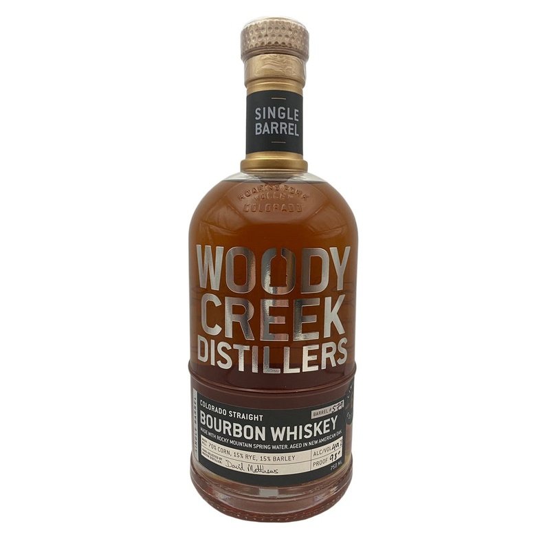 Woody Creek Distillers Single Barrel Colorado Straight Bourbon Whiskey - LoveScotch.com