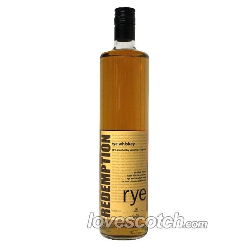 Redemption Rye Whiskey - LoveScotch.com