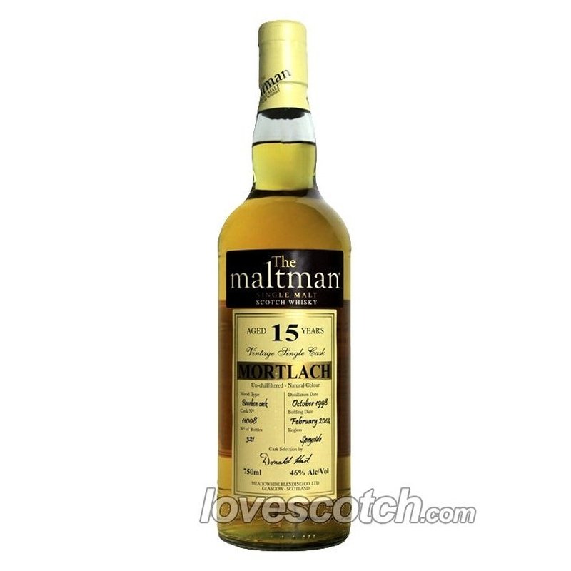 The Maltman Mortlach 15 Year Old - LoveScotch.com