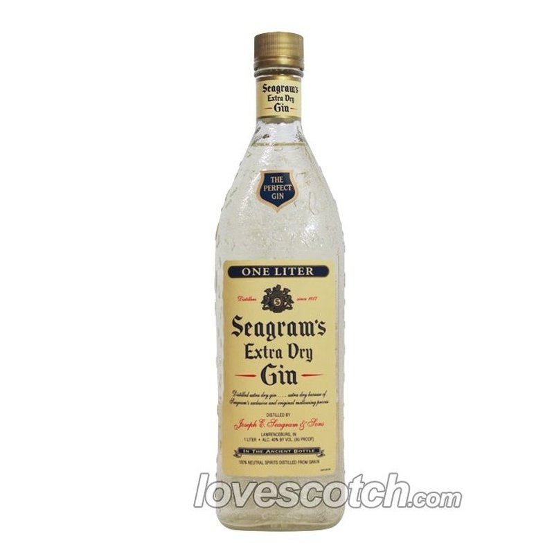 Seagram's Extra Dry Gin (Liter) - LoveScotch.com