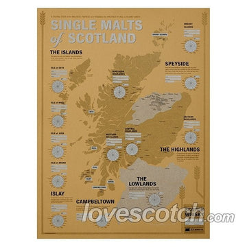 Single Malts of Scotland Tasting Map - LoveScotch.com