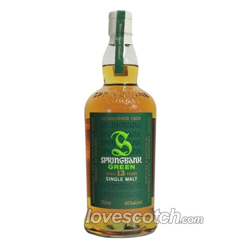 Springbank Green 13 Year Old Bourbon Cask Matured - LoveScotch.com