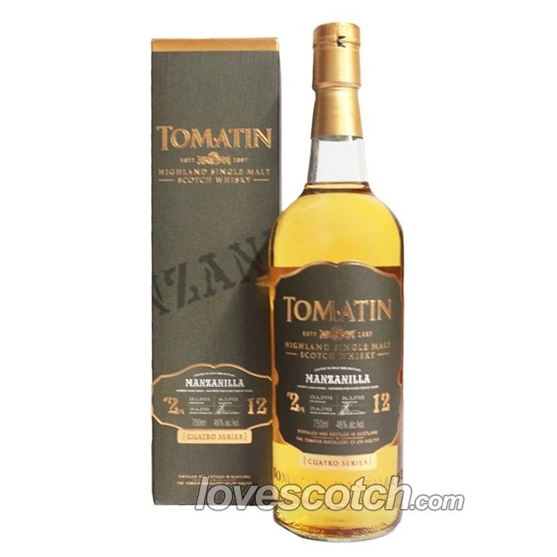Tomatin 12 Year Old Cuatro Series Manzanilla - LoveScotch.com