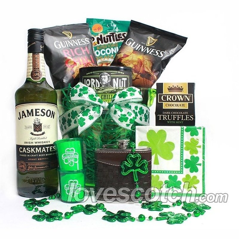 St. Patrick's Day Jameson Caskmates Gift Basket - LoveScotch.com