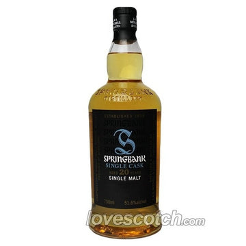 Springbank 20 year old Single Cask refill Bourbon - LoveScotch.com