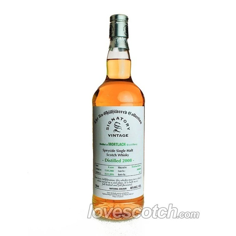 Signatory Vintage Mortlach 2008 8 Year - LoveScotch.com