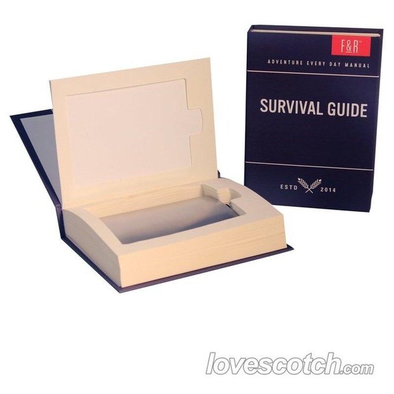 Survival Book 5oz Sneaky Flask - LoveScotch.com