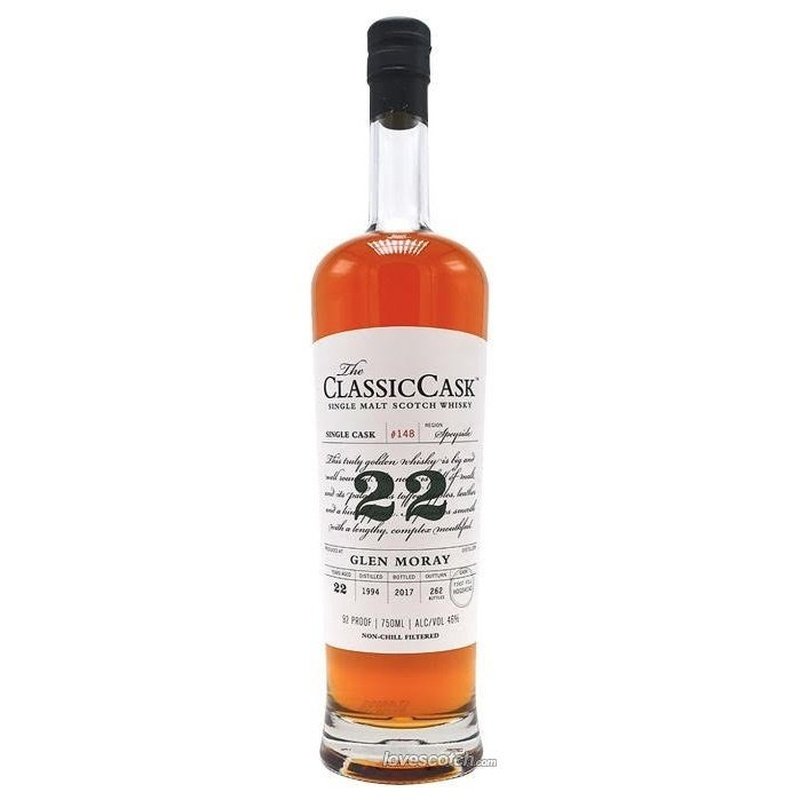 The Classic Cask Glen Moray 22 year - LoveScotch.com