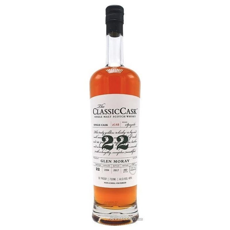 The Classic Cask Glen Moray 22 year - LoveScotch.com