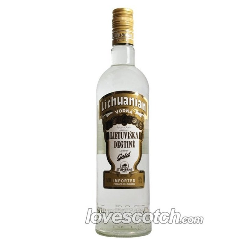 Stumbras Lithuanian Vodka Gold - LoveScotch.com